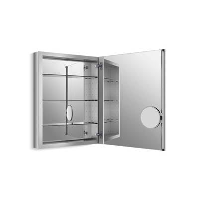 Kohler K-99007-NA - Verdera 24'' W X 30'' H Aluminum Medicine Cabinet With Adjustable Magnifying Mirror And Slow-Close Door