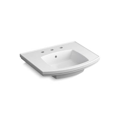 Kohler K-24051-8-0 - Kelston Pedestal Bathroom Sink With 8'' Widespread Faucet Holes