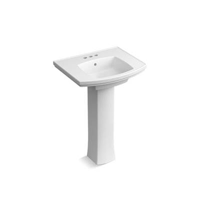 Kohler K-24050-4-0 - Kelston Pedestal Bathroom Sink With 4'' Centerset Faucet Holes