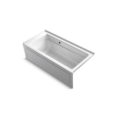 Kohler K-1948-RAW-0 - Archer 66'' X 32'' Alcove Bath With Bask Heated Surface, Integral Apron, Integral Flange, And Right-Hand Drain