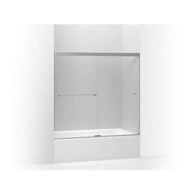 Kohler K-707000-L-BNK - Revel Sliding Bath Door, 55-1/2'' H X 56-5/8 - 59-5/8'' W, With 1/4'' Thick Crystal Clear Glass