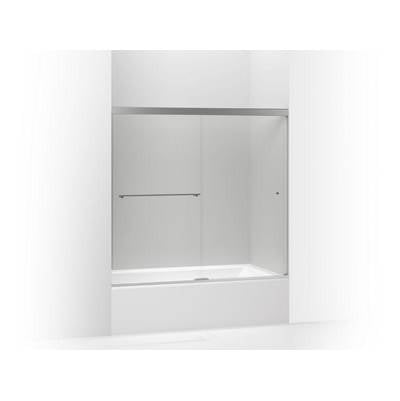 Kohler K-707000-L-SHP - Revel Sliding Bath Door, 55-1/2'' H X 56-5/8 - 59-5/8'' W, With 1/4'' Thick Crystal Clear Glass