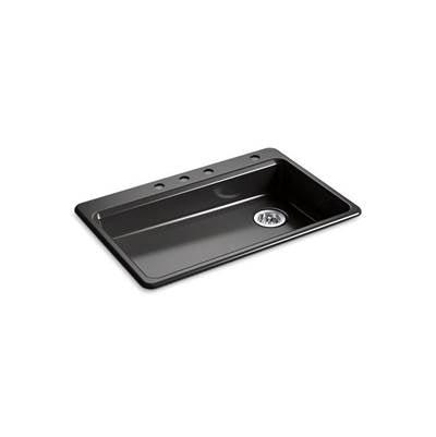 Kohler K-8689-4-7 - Riverby 33'' Top-Mount Single-Bowl Kitchen Sink