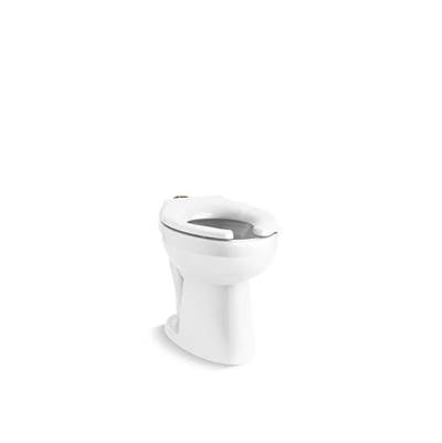 Kohler K-96057-B-0 - Highcliffe Ultra Floor-Mount Top Spud Flushometer Bowl