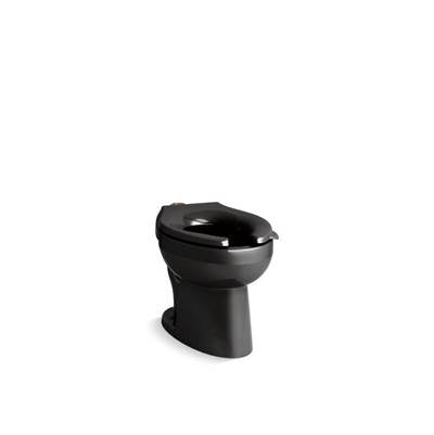 Kohler K-96053-L-7 - Wellcommee Ultra Floor-Mount Top Spud Flushometer Bowl With Bedpan Lugs