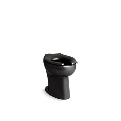 Kohler K-96057-L-7 - Highcliffe Ultra Floor-Mount Top Spud Flushometer Bowl With Bedpan Lugs