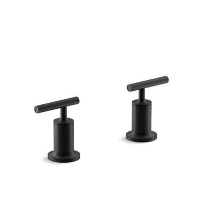 Kohler K-T14429-4-BL - Purist Deck- Or Wall-Mount Bath Faucet Handle Trim With Lever Design