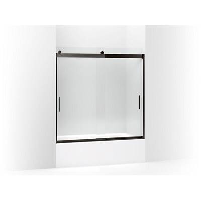 Kohler K-706002-L-ABZ - Levity Sliding Bath Door, 59-3/4'' H X 56-5/8 - 59-5/8'' W, With 1/4'' Thick Crystal Clear Glass