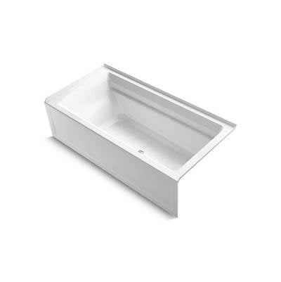 Kohler K-1125-RAW-0 - Archer 72'' X 36'' Alcove Bath With Bask Heated Surface, Integral Apron, And Right-Hand Drain