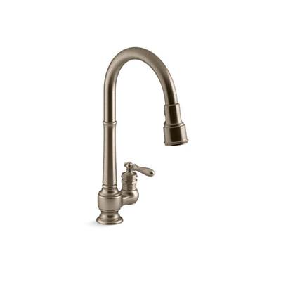 Kohler K-99260-BV - Artifacts Pull-Down Kitchen Sink Faucet With Three-Function Sprayhead