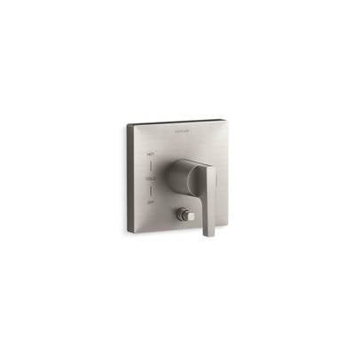 Kohler K-T99762-4-BN - Honesty Rite-Temp Valve Trim With Push-Button Diverter