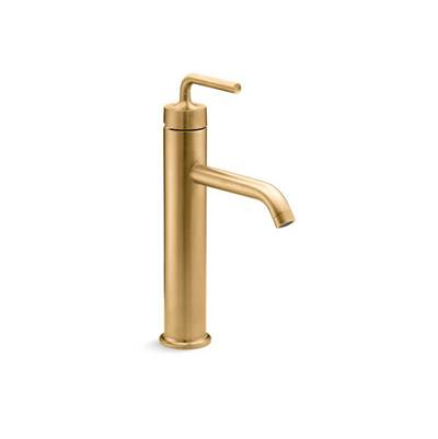 Kohler K-14404-4A-2MB - Purist Tall Single-Handle Bathroom Sink Faucet With Lever Handle, 1.2 Gpm