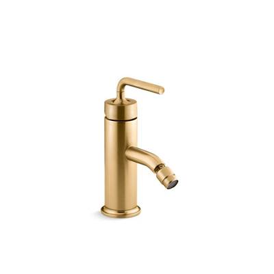 Kohler K-14434-4A-2MB - Purist Horizontal Swivel Spray Aerator Bidet Faucet With Straight Lever Handle