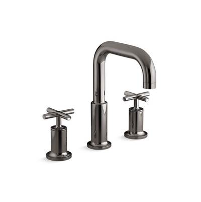 Kohler K-T14428-3-TT - Purist Deck-Mount Bath Faucet Trim With Cross Handles