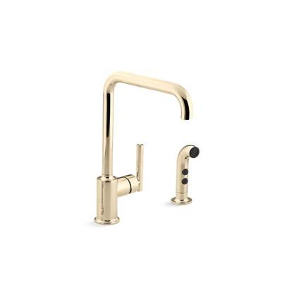 Kohler K-7508-AF - Purist Single-Handle Kitchen Sink Faucet With Sidesprayer