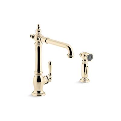 Kohler K-99265-AF - Artifacts Single-Handle Kitchen Sink Faucet With Sidesprayer