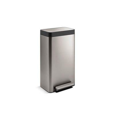 Kohler K-20941-ST - 8-Gallon Loft Stainless Steel Step Trash Can