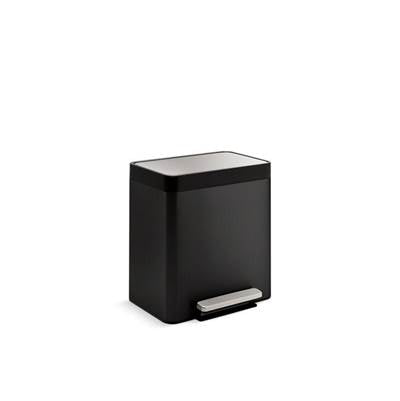 Kohler K-20942-BST - 8-Gallon Stainless Steel Step Trash Can