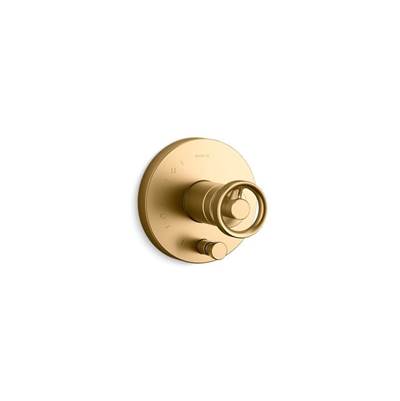 Kohler K-T78016-9-2MB - Components Rite-Temp Shower Valve Trim With Diverter And Industrial Handle, Valve Not Included