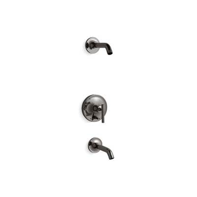 Kohler K-T14420-4L-TT - Purist Rite-Temp Bath And Shower Trim Kit With Push-Button Diverter And Lever Handle Without Showerhead