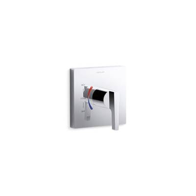 Kohler K-TS99761-X4-CP - Honesty Rite-Temp Valve Trim With Lever Handle And Red/Blue Indexing