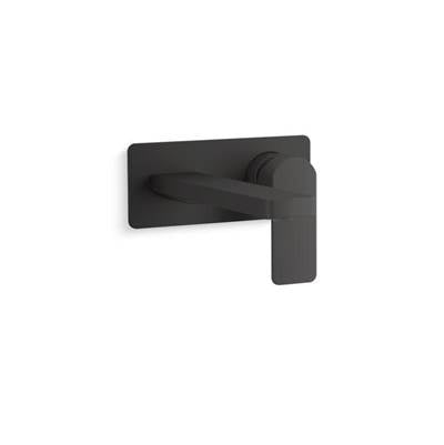 Kohler K-22567-4-BL - Parallel Wall-Mount Single-Handle Bathroom Sink Faucet, 1.2 Gpm