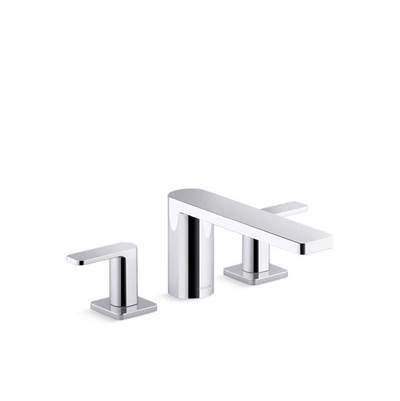 Kohler K-27121-4-CP - Parallel Two-Handle Deck-Mount Bath Faucet