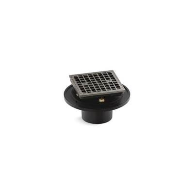Kohler K-22673-BN - Clearflo Square Brass Tile-In Shower Drain