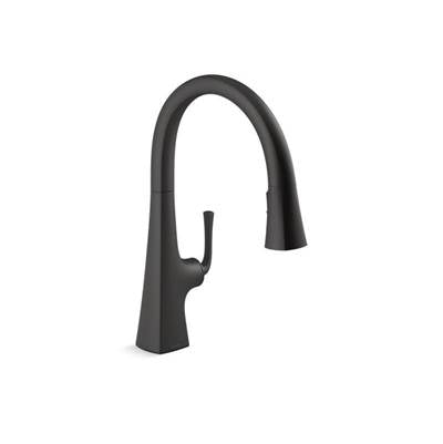 Kohler K-22062-BL - Graze Pull-Down Kitchen Sink Faucet With Three-Function Sprayhead