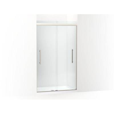 Kohler K-707601-8L-BNK - Pleat Frameless Sliding Shower Door, 79-1/16'' H X 44-5/8 - 47-5/8'' W, With 5/16'' Thick Crystal Clear Glass