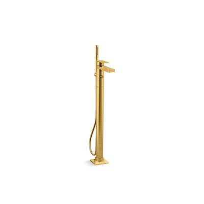 Kohler K-T23492-4-2MB - Parallel Floor-Mount Bath Filler Trim With Handshower