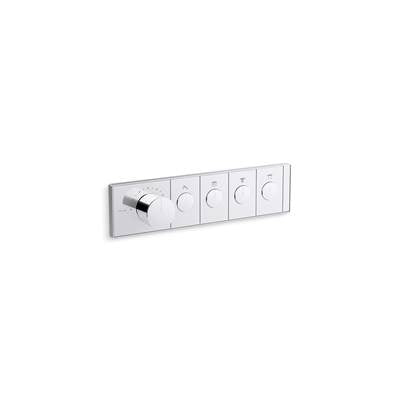 Kohler K-26348-9-TT - Anthem Four-Outlet Recessed Mechanical Thermostatic Valve Control