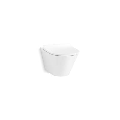 Kohler K-21748-0 - Brazn Wall-Hung Round-Front Toilet Dual-Flush