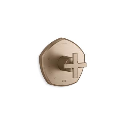 Kohler K-TS27043-3-BV - Occasion Rite-Temp Valve Trim With Cross Handle