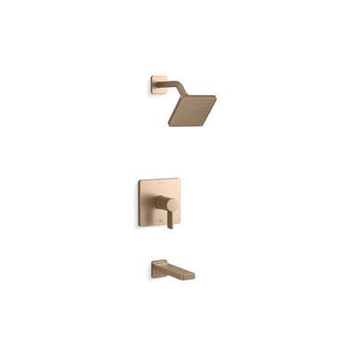 Kohler K-TS23503-4-BV - Parallel Rite-Temp Shower Trim Kit With Lever Handle 2.5 Gpm