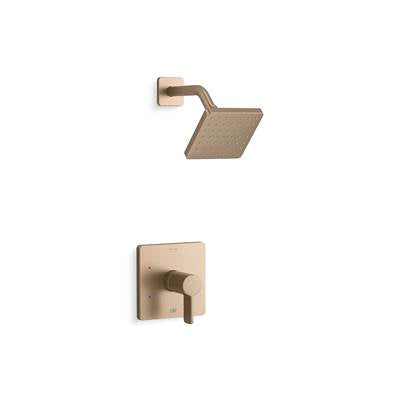 Kohler K-TS23503-4G-BV - Parallel Rite-Temp Shower Trim Kit With Lever Handle 1.75 Gpm