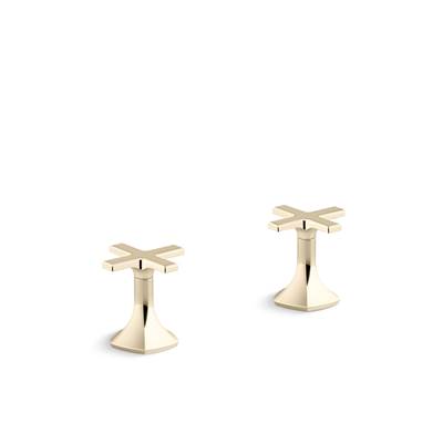 Kohler K-27018-3-AF - Occasion Deck-Mount Bath Faucet Handles With Cross Design