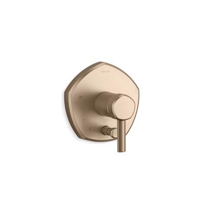 Kohler K-T27044-4-BV - Occasion Rite-Temp Valve Trim With Push-Button Diverter And Lever Handle