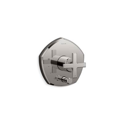 Kohler K-T27044-3-TT - Occasion Rite-Temp Valve Trim With Push-Button Diverter And Cross Handle