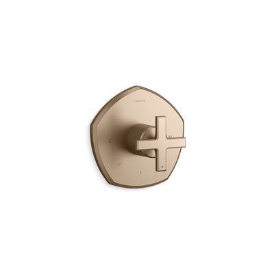 Kohler K-T27040-3-BV - Occasion Mastershower Temperature Control Valve Trim With Cross Handle