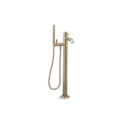Kohler K-T27025-4-BV - Occasion Floor-Mount Bath Filler Trim With Handshower