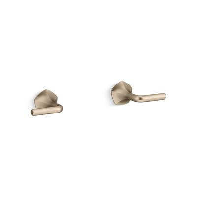 Kohler K-T27013-4-BV - Occasion Wall-Mount Bathroom Sink Faucet Lever Handle Trim 1.2 Gpm