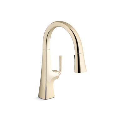 Kohler K-22063-AF - Graze Pull-Down Kitchen Sink Faucet With Three-Function Sprayhead