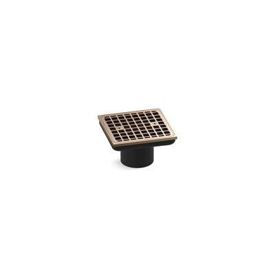 Kohler K-22665-BV - Clearflo Square Brass Tile-In Shower Drain (Drain Body Not Included)