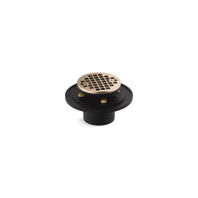 Kohler K-22671-BV - Clearflo Round Brass Tile-In Shower Drain