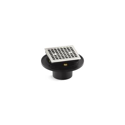 Kohler K-22673-SN - Clearflo Square Brass Tile-In Shower Drain
