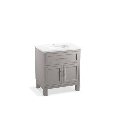 Kohler K-28380-ASB-1WT - Quo 30 In. Bathroom Vanity Cabinet With Sink And Quartz Top