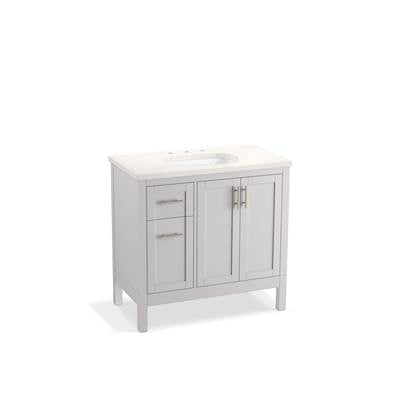 Kohler K-39605-ASB-AGA - Hadron 36 In. Bathroom Vanity Cabinet With Sink And Quartz Top