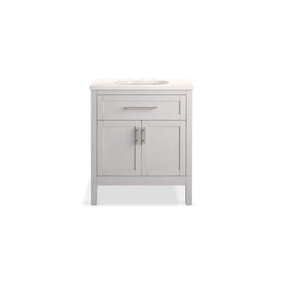 Kohler K-39604-ASB-AGA - Hadron 30 In. Bathroom Vanity Cabinet With Sink And Quartz Top