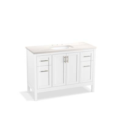 Kohler K-39606-ASB-0 - Hadron 48 In. Bathroom Vanity Cabinet With Sink And Quartz Top